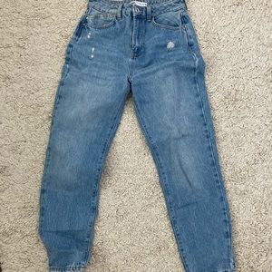 ZARA mom fit jeans dark wash